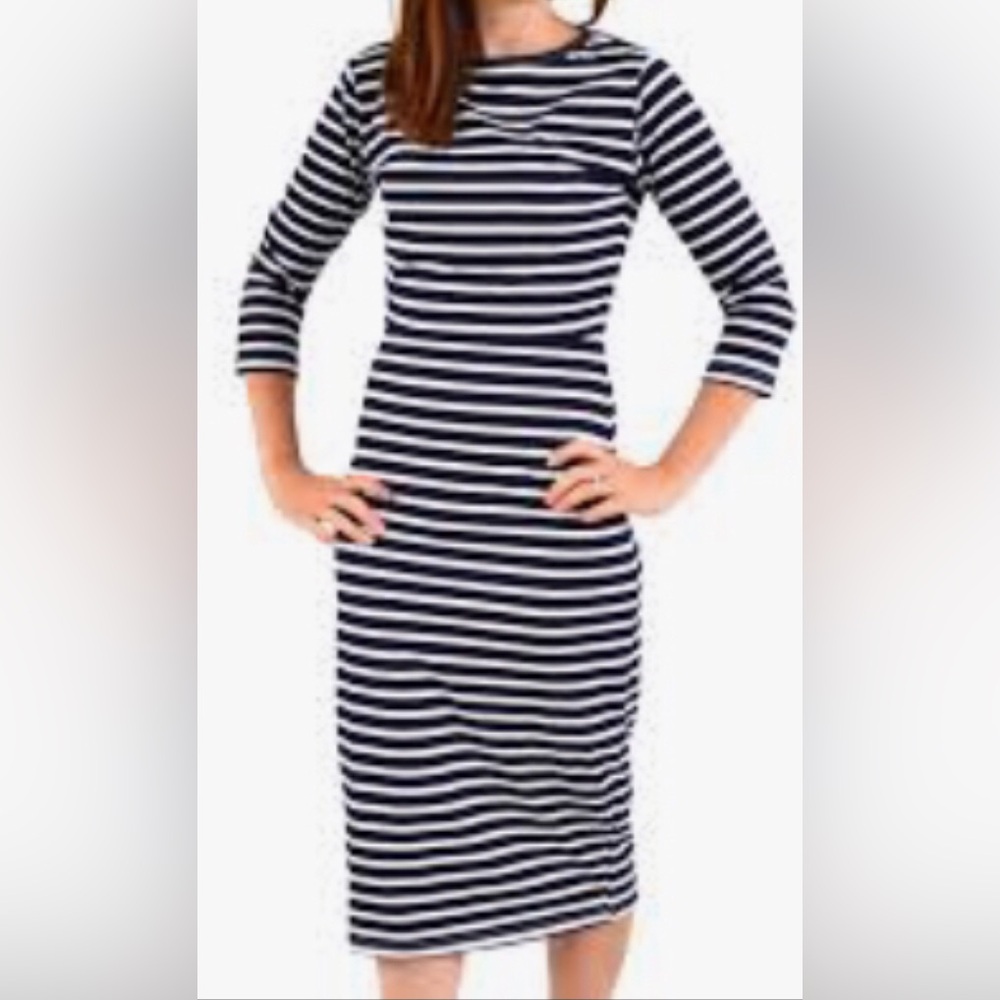Liz Claiborne Liz & Co. Casual Striped Dress P